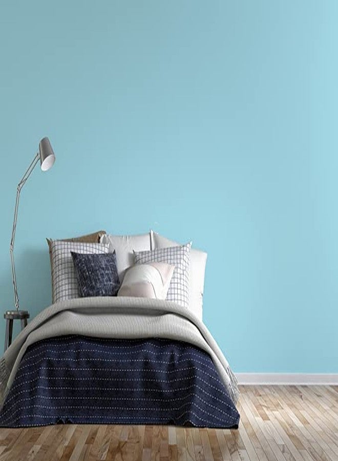 RedChimes Self-Adhesive Wallpaper Waterproof Old Furniture Vinyl Stickers Wooden Door Wardrobe Desktop PVC Wall Papers 45 X 304 CM- (Blue) - Image 5